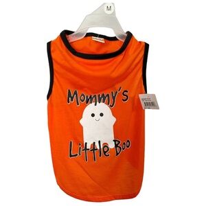Halloween Pet Mommy's Little Boo with Ghost Pet Spirit Dog T-shirt NWT